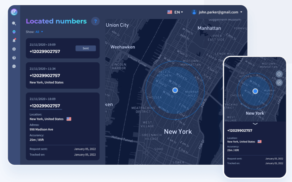how to track someone location with phone number using scannero